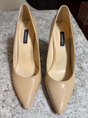 Nine West patent pumps